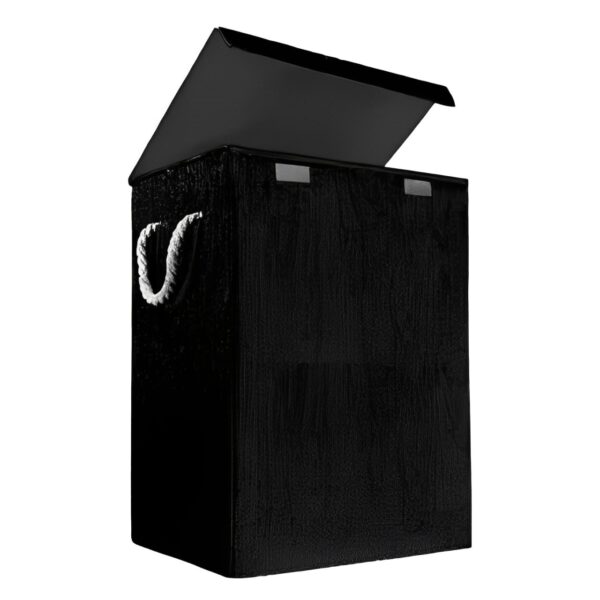 90L Large Collapsible Laundry Basket with Lid Laundry Hamper Basket with Handles